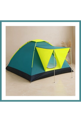 Trendexa 3 Kişilik Kamp Çadırı 210x210x210 Cm Mac Çok Renkli