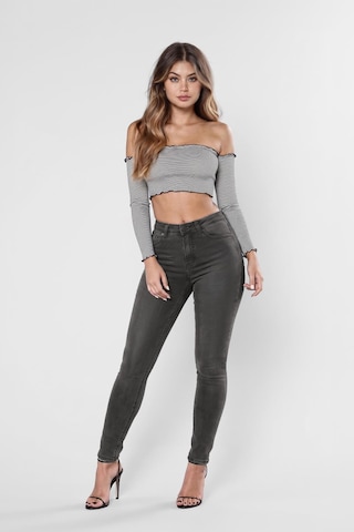 Kadın Gri Skinny Jean Pantolon 001