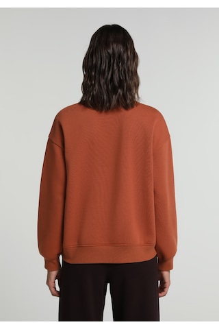 Colin's Colins Regular Fit Yuvarlak Yaka Baskılı Kadın Kahverengi Sweatshirt Cl1080753 Q1.v2 Cor Cinnamon