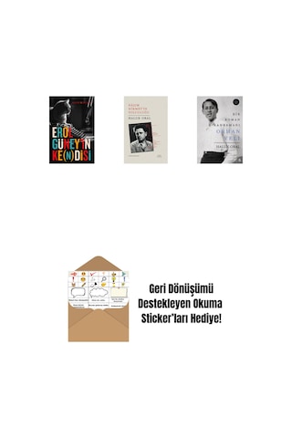 Erol Güney İn Ke N Disi + Nazım Hikmet İn Yolculuğu + Bir Roman Kahramanı Orhan Veli Ciltli + Okuma Sticker'ları