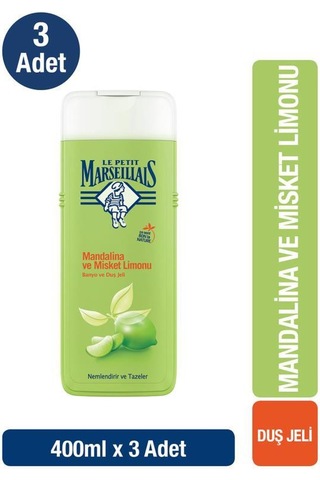 Le Petit Marseillais Duş Jeli Mandalina Limon 400 ml x3