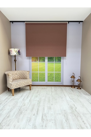 Donatti Stor Perde İthal Mat Polyester Kahverengi P1180 Kahverengi