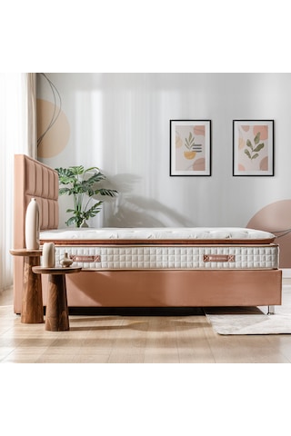 Us. Sleeping Ultra Ortopedik Touch Brown Orijinal Pedli Yaylı Yatak (27Cm) 90X190
