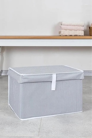 Tr Çok Amaçlı Düzenleyici Kapaklı Sandık Tipi Kutu Hurç Organizer 40x30x26