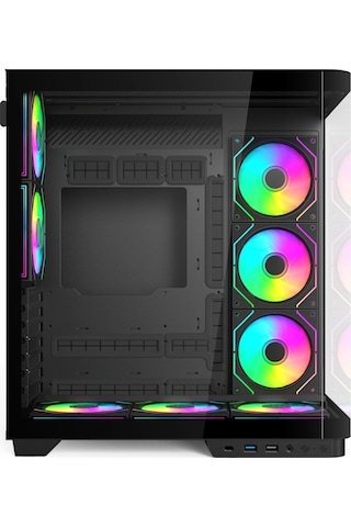 Hyper Rocket V335r Atx 8 Argb Fan Siyah Oyuncu Kasası