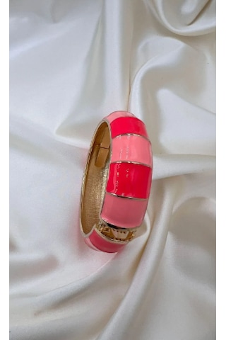 Bb Miineli Pembe Bilezik Kelepçe Pembe