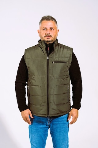 Derin Mavi Çok Cepli Günlük - İş Yeleği Xl-10xl Arası Bedenler Haki