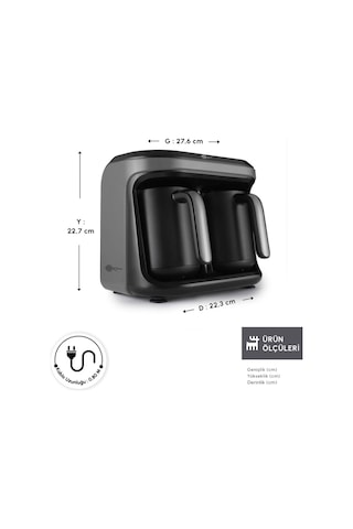 Karaca Hatır Hüp Düet 10 Fincan Kapasiteli Bol Köpüklü Aromalı, Közde ve Türk Kahve Makinesi