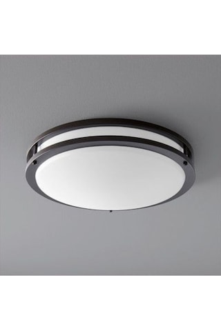 24 Watt Beyaz Işık Ledli Modern Tavan Armatürü, Balkon, Teras Armatürü, Banyo Duvar Tavan Armatürü Siyah