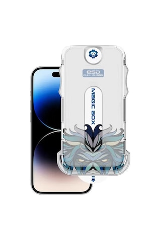 Lito D Apple Uyumlu iPhone 13 Pro Max/14 Plus Uygulama Aparatlı Ekran Koruyuc