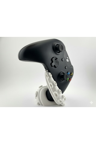 Xbox Kontrolcüsü İçin Ahtapot Temalı Stand Şık Ve Dayanıklı Beyaz