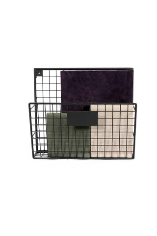 Metal Duvar Rafı Dergilik Kitaplık Tek Gözlü Evrak Rafı Wd233-Y1