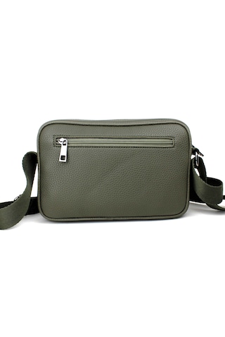 Erkek Haki Renk Ayarlanabilir Omuz Askılı Çapraz Omuz Çantası Haki