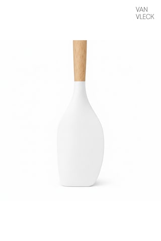 Silikon Sıyırma Spatulası Isıya Dayanıklı Yapışmaz Kazıyıcı Ve Karıştırıcı Mutfak Spatulası Beyaz