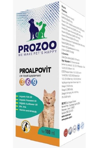 Prozoo Proalpovit Kedi 100 ML