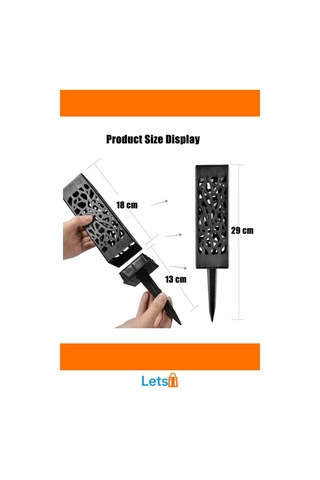 Dekoratif Güneş Enerjili Bahçe Aydınlatması Yürüyüş Yolu 6 Adet Çok Renkli