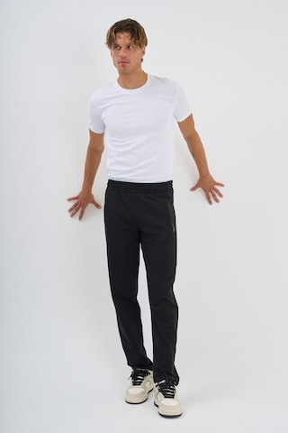 Shooter Sportswear Erkek Antrasit Eşofman Altı Fermuarlı Üç Cep Rahat Kalıp Klasik Paça Siyah