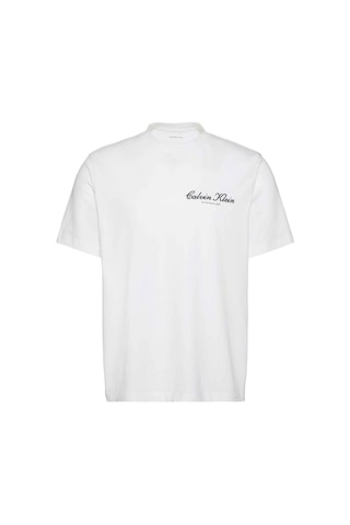 Calvin Klein 20s March Graphic Seasonal Fashion Beyaz Erkek T-shirt-13195 Beyaz