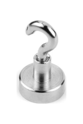 12Mm Pot Mıknatıs - Güçlü Neodyum Askı Kanca Mıknatıs