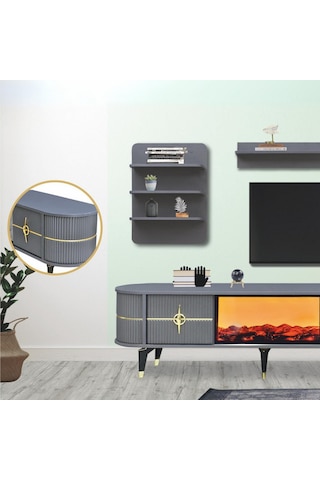 Maya Duvar Ünitesi - Antrasit Gold Antrasit - Gold