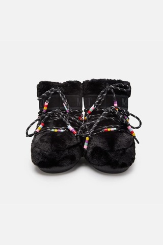 Moon Boot Icon Low Faux Fur Beads Kadın Bot 80d1409470 Siyah
