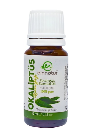 Einnatur Okaliptüs Uçucu Yağı % 100 Saf Eucalyptus Globulus Essential Oil 1 8-Sineol 10 ML