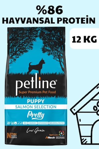 Petline Pretty Puppy Somonlu Yavru Kuru Köpek Maması Tüm Irklar İçin 12 KG