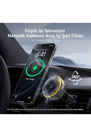 Aohi Superauto Magsafe Araç İçi Şarjı, Kendinden Soğutmalı