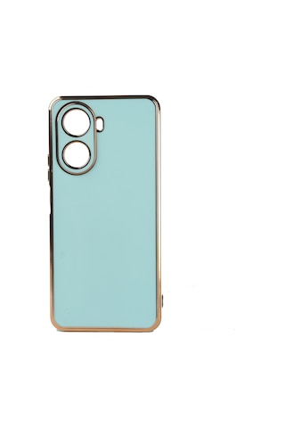 Huawei Nova 10 SE Kılıf Zore Bark Kenarları Altın Renk Kılıf