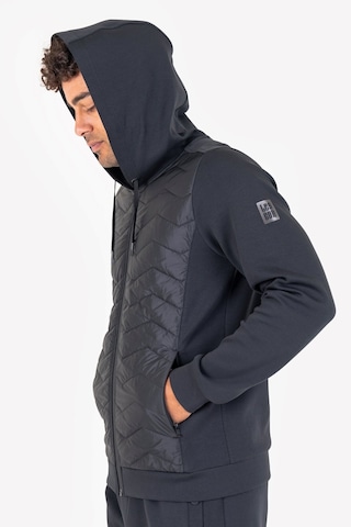 Lescon Siyah Erkek Fermuarlı Kapüşonlu Sweatshirt 23n-1154 Çok Renkli