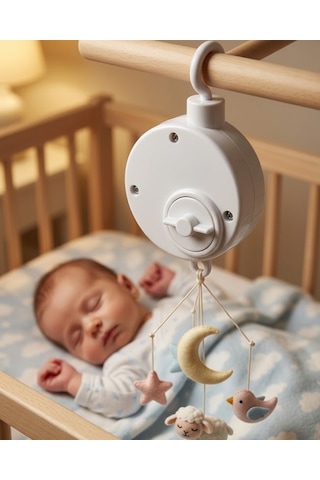 Pratik Bebek Uyutucu Müzikli Mekanik Müzik Kutusu Asılabilir Bebek Aksesuarı - Lisinya Standart