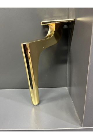 Zarif Metal Ayak 20cm Altın Renk Ayak Koltuk Tv Ünite Komidin Kitaplık Modern Mobilya Ayağı Gold
