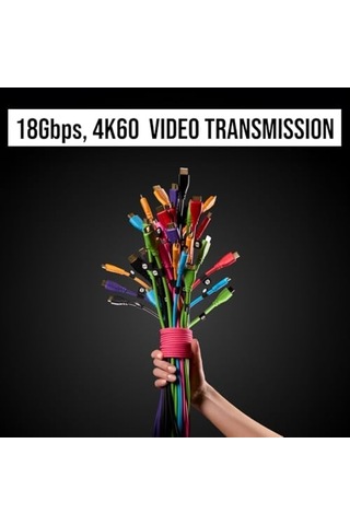 Hdmı-1.5 Premium Yüksek Hızlı Hdmı Kablosu Ethernetli 1,5m/5ft, Siyah 0