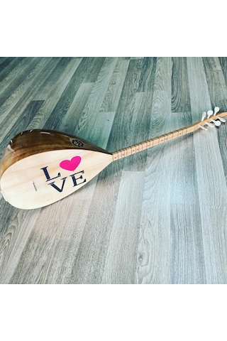 BAĞLAMA 'LOVE' İŞLEMELİ , UZUN SAP BAĞLAMA TAM SET