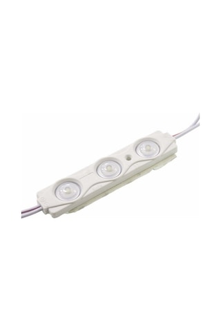 12 Volt 1.2 Watt 3’lü Mercekli 2835 Modül Led Beyaz - 10 Adet