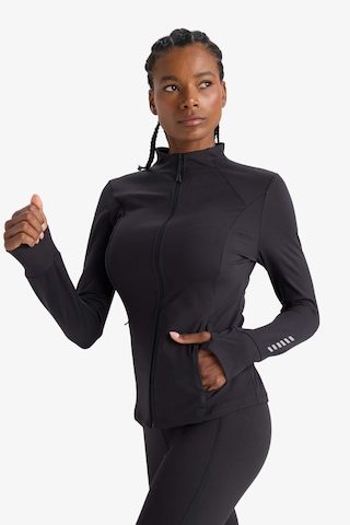 Defacto Defactofit Slim Fit Dar Kesim Dik Yaka Hırka E9676ax25aubk81 Siyah