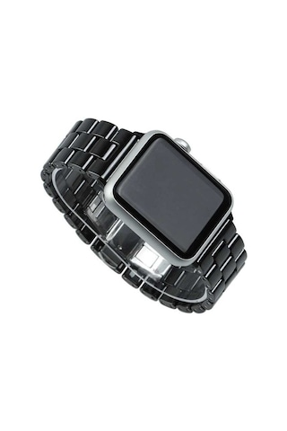 Watch Ultra 49mm Kordon Uyumlu Krd-15 Metal Strap Kayış Mkst- Beyaz