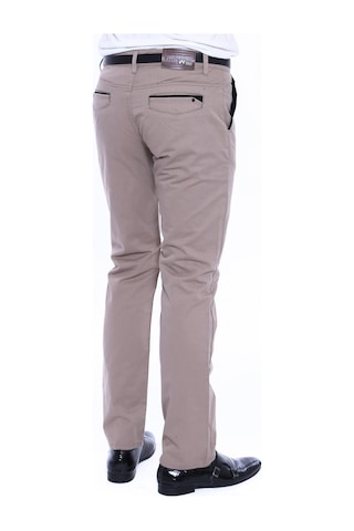 Garnili Cepli Desensiz Slim Fit Açık Bej Erkek Pantolon - Wessi Bej