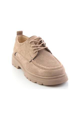 Bambi Vizon Kadın Loafer Ayakkabı K01536103372 Vizon
