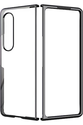 Newface Samsung Galaxy Uyumlu Z Fold 4 Kılıf Fold Element Kapak Semeglbl - 22 - Siyah Sıyah