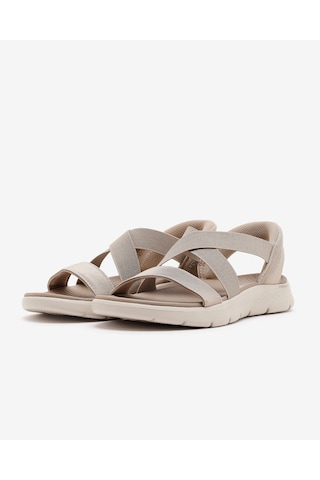 Skechers Go Walk Flex Sandal Kadın Bej Sandalet 141489 Tpe Bej