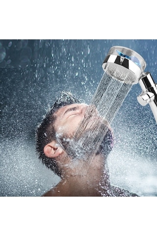 Ulzyvf Yüksek Basınçlı 360 Derece Dönebilir Turbo Duş Başlığı - Su Tasarruflu Pratik Aç/kapa Diğer