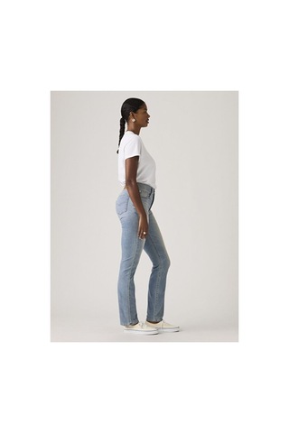 Levi's 724 High Rise Straight Lightweight Kadın Jean Pantolon - Slipped In Cool-16441 Med İndigo - Worn İn