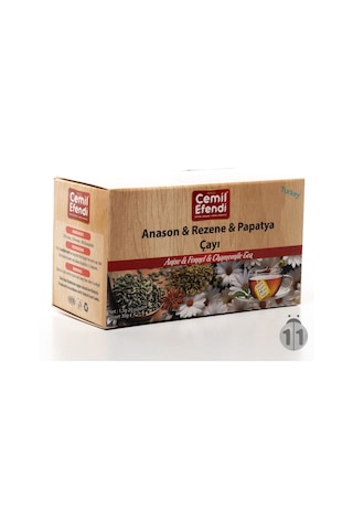 Cemilefendi Anason Rezene Papatya Süzden Poşet Çay 20'li