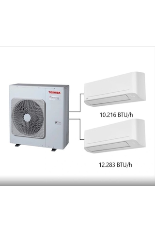 Toshiba 2M A+++ 10.000 Btu/h +12.000 Btu/h Multi Split Klima