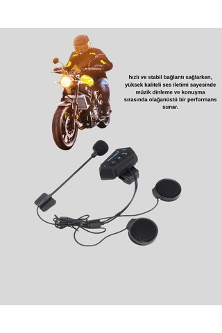 Ceylan Adam Bt22 Kask Bluetooth Kulaklık 5.0 Suya Dayanıklı, Gürültü Önleyici, Uzun Pil Ömürlü