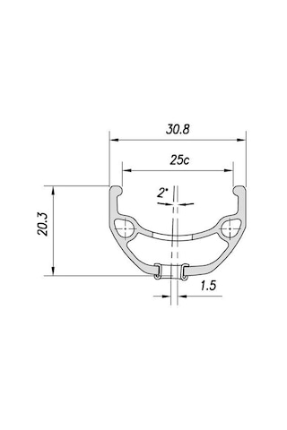 Mach1 Kargol Disk Fren Uyumlu Jant Çemberi 20" 32h