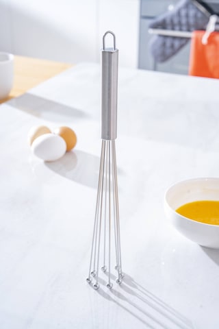 Evero Top Uçlu Çelik Çırpıcı - 30 Cm Silver