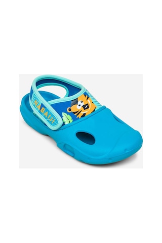 Decathlon Çocuk Havuz Sandaleti - Mavi/kaplan Baskılı - Clog 500 Mavi