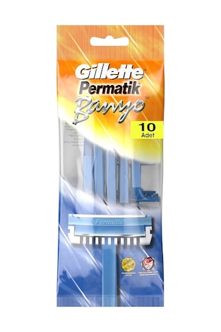 Gillette Permatik Banyo Kullan At Erkek Tıraş Bıçağı 10 Adet Sku: Smg8690010385260